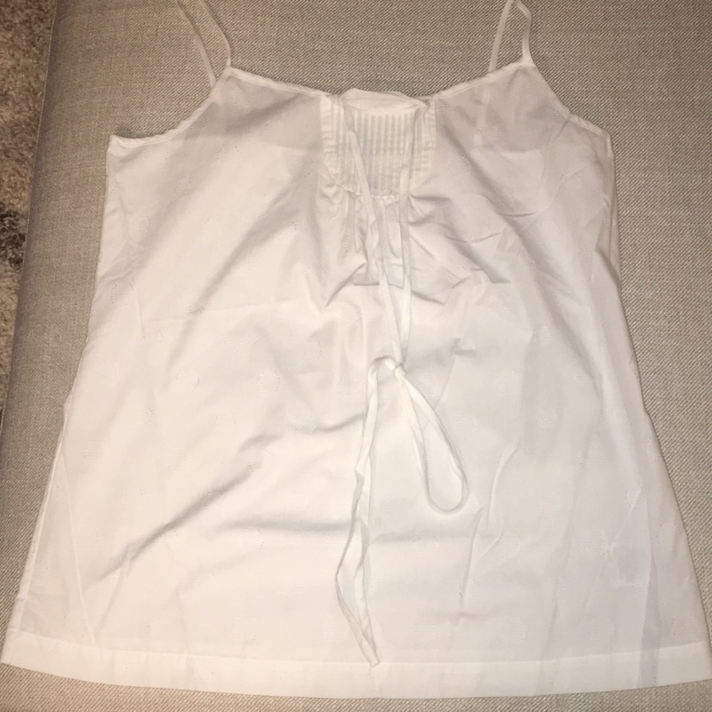 White Joe’s brand linen tank top